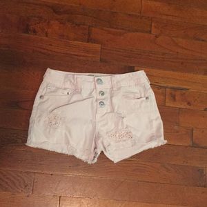 Pink Jean shorts